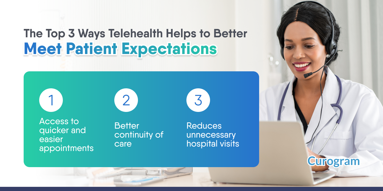 The Top 3 Ways Telehealth Helps to Better Meet Patient Expectations