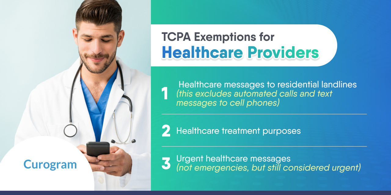 TCPA exemptions for healthcare providers